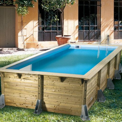 Piscine Azura 505 X 350 X H.126 Cm (Mit Bildern destiné Piscine Hors Sol Bois Cora