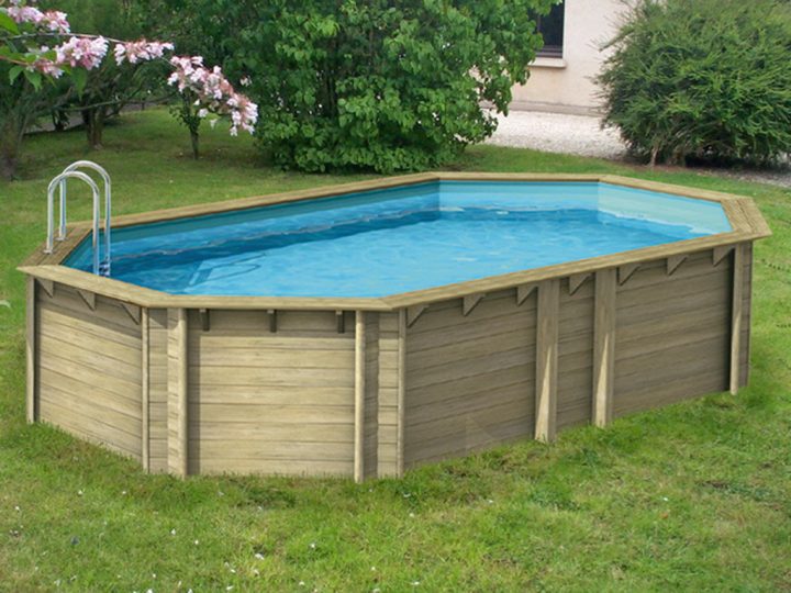 Piscine Hors-Sol Bois Proswell Tropic Octo+ 640 H120Cm Sur à Piscine Hors Sol Bois Cora