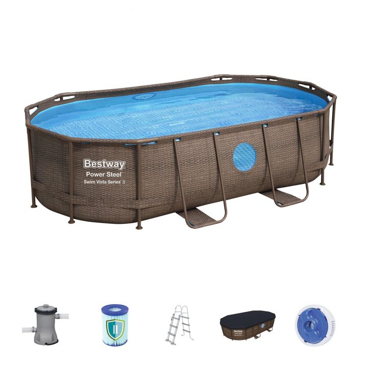 Piscine Tubulaire Ovale Bestway 4,2 X 2,5 M – Power Steel avec Destockage Piscine Tubulaire