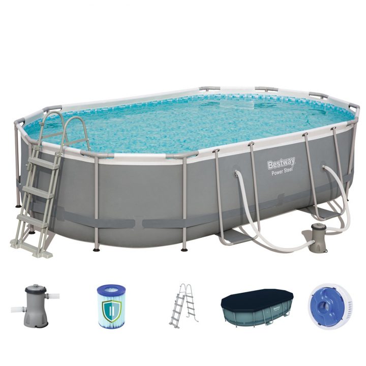 Piscine Tubulaire Ovale Bestway Power Steel 10 949 Litres serapportantà Destockage Piscine Tubulaire