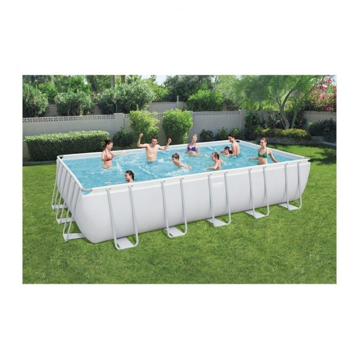 Piscine Tubulaire Rectangulaire 7M32 X 3M66 Bestway tout Destockage Piscine Tubulaire