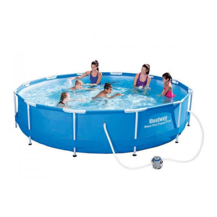 Piscine Tubulaire Ronde 366X76Cm + Filtre À Cartouche Bestway tout Destockage Piscine Tubulaire