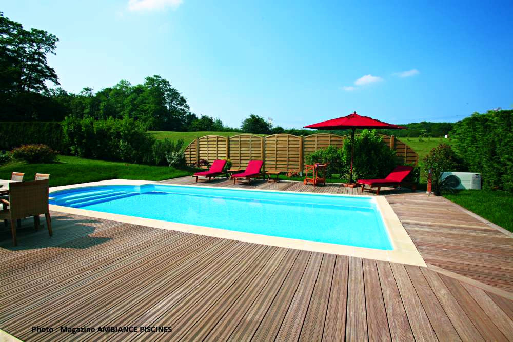 Plage Piscine Margelle avec Terrasse Bois Piscine Sans Margelle