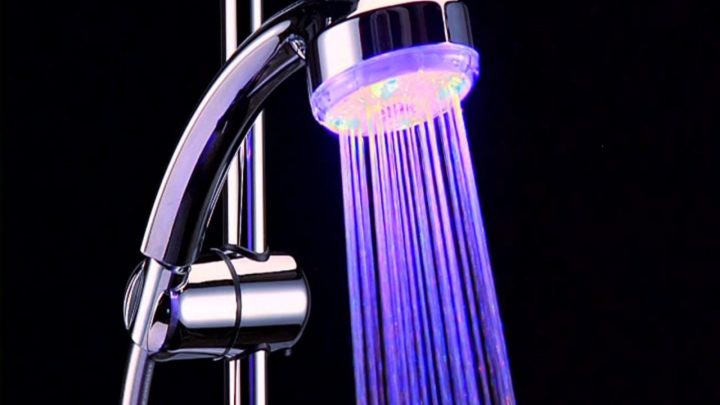 Pomme De Douche Lumineuse. Led – 1 Jet – 7 Couleurs – 003892 serapportantà Pomme De Douche Lumineuse