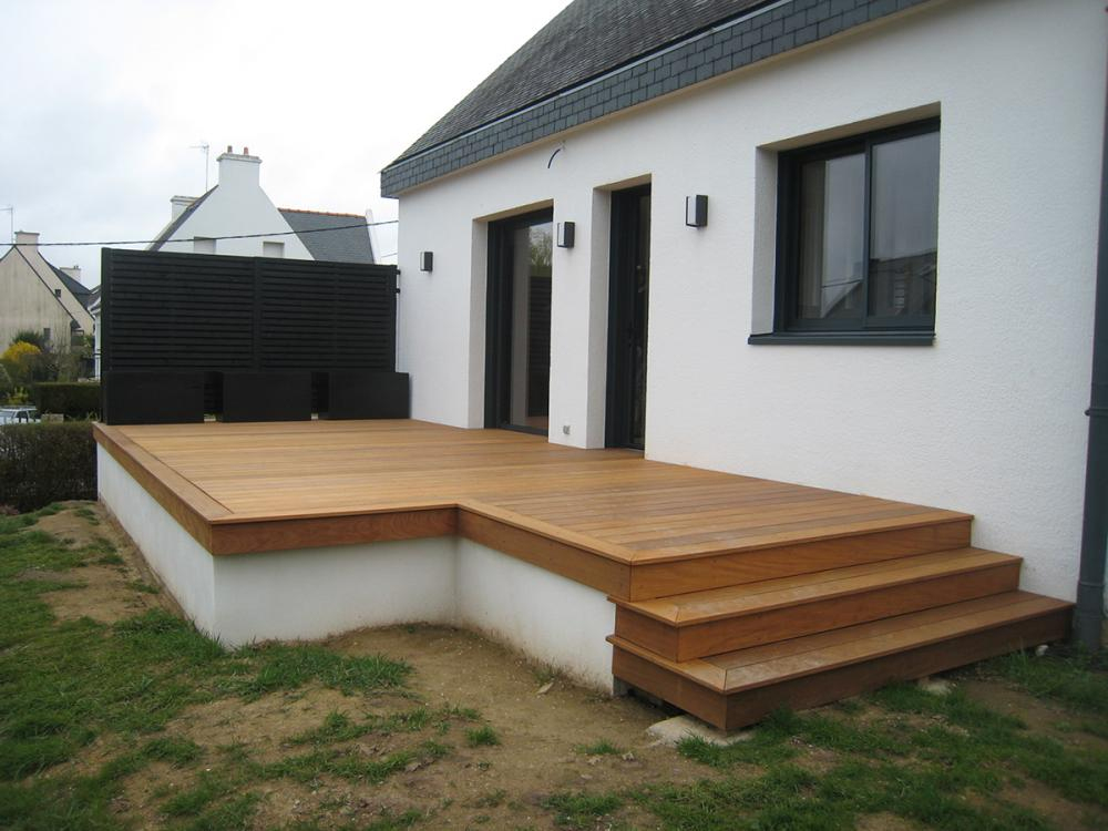 Pose De Terrasse  En Bois Sur Le Secteur De Vannes Auray Et 