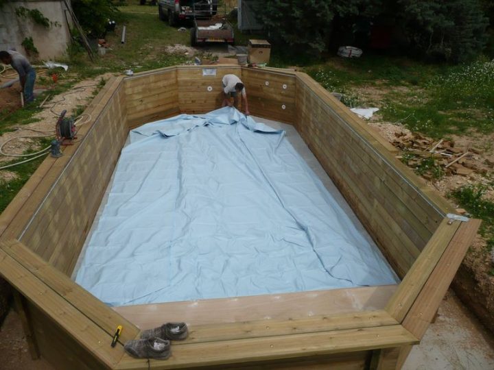 Pose Liner Avec Escalier Intérieur Toulon Var La Garde intérieur Piscine Bois 4X2