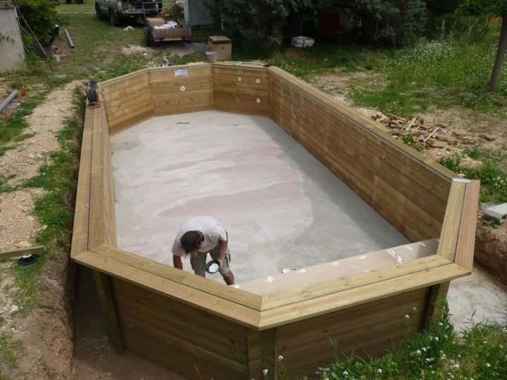 Pose Liner Avec Escalier Intérieur Toulon Var La Garde serapportantà Piscine Bois 4X2