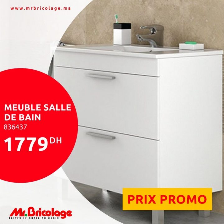 Prix Promotionnel Mr Bricolage Maroc Meuble Salle De Bain intérieur Meuble Salle De Bain Mr Bricolage