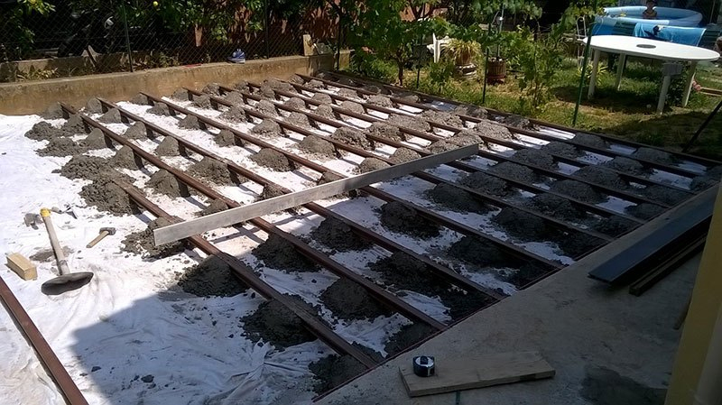 Prix Terrasse Composite Sur Pilotis - Mailleraye.fr Jardin serapportantà Dalle Stabilisatrice Béton Pour Plot