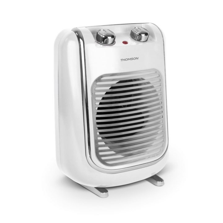 Radiateur Soufflant Salle De Bains Thomson Mobile Fifty 2000W Blanc dedans Chauffage D Appoint Salle De Bain