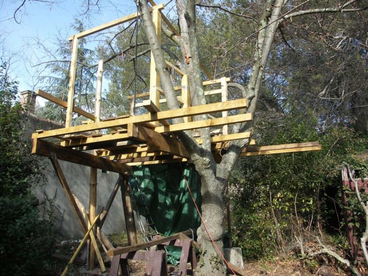 Rahmabaman: Une Cabane Dans L’arbre. serapportantà Plan Cabane De Jardin