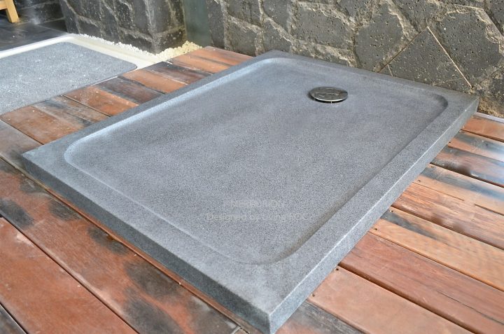 Receveur De Douche Bac En Pierre 100X80 Granit Mercurion avec Receveur De Douche 100X80