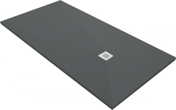 Receveur De Douche Eighty Slate Cemento 100X80 Cm | Envie De avec Receveur De Douche 100X80