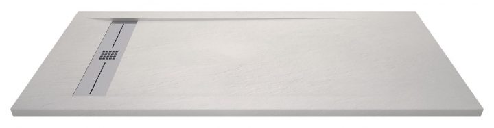 Receveur De Douche Extra-Plat Blanc Marfil + Bonde | Collection G tout Receveur De Douche 90X120