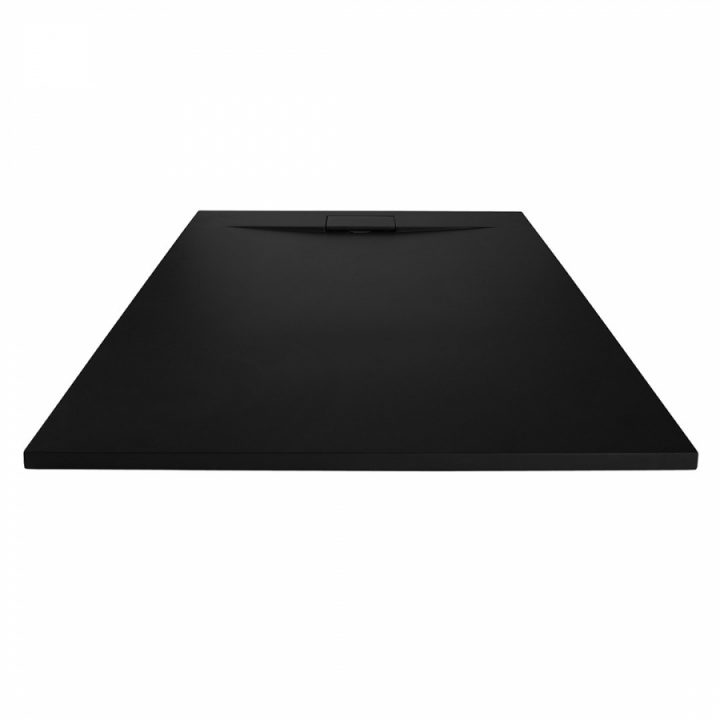 Receveur De Douche Radiance Texture Lisse Noir 80X90 Cm pour Receveur De Douche 80X90