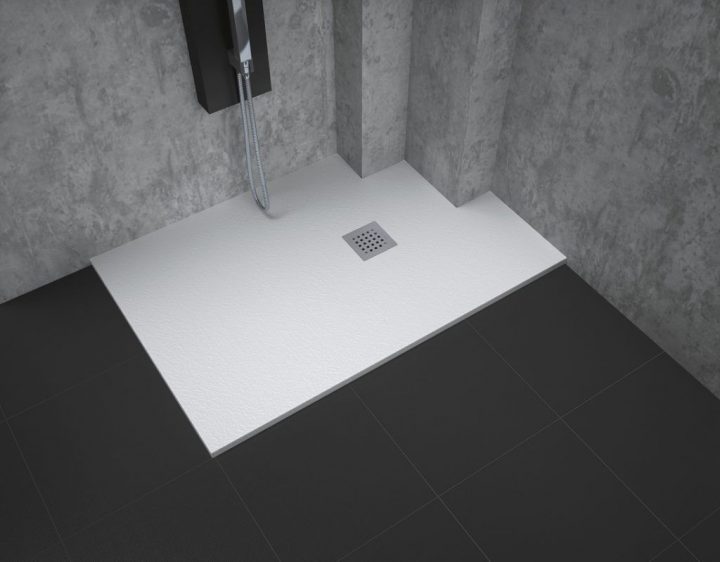 Receveur De Douche Rectangulaire / À Poser / En Fonte pour Poser Un Receveur Extra Plat Castorama