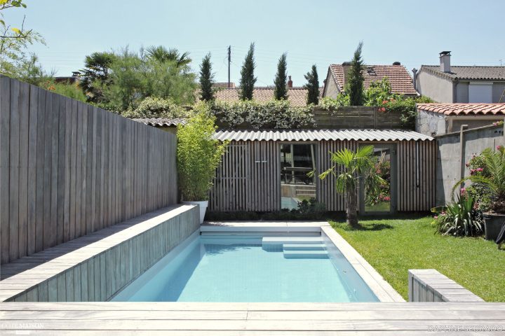 Rénovation D’une Maison Au Bouscat, Dans La Banlieue avec Terrasse Mobile Piscine Bordeaux