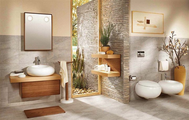 Salle De Bain Zen : 38 Idées Décos Natures Et Chaleuseuses encequiconcerne Idée Salle De Bain Zen