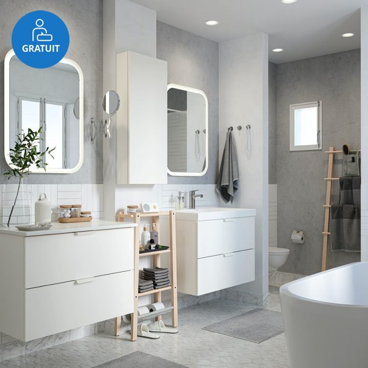 Salle De Bains – Ikea concernant Meuble Haut Salle De Bain Avec Miroir