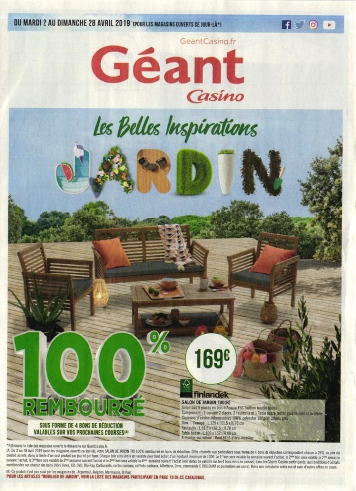 Salon De Jardin Geant Casino – Idees Conception Jardin serapportantà Salon De Jardin Casino