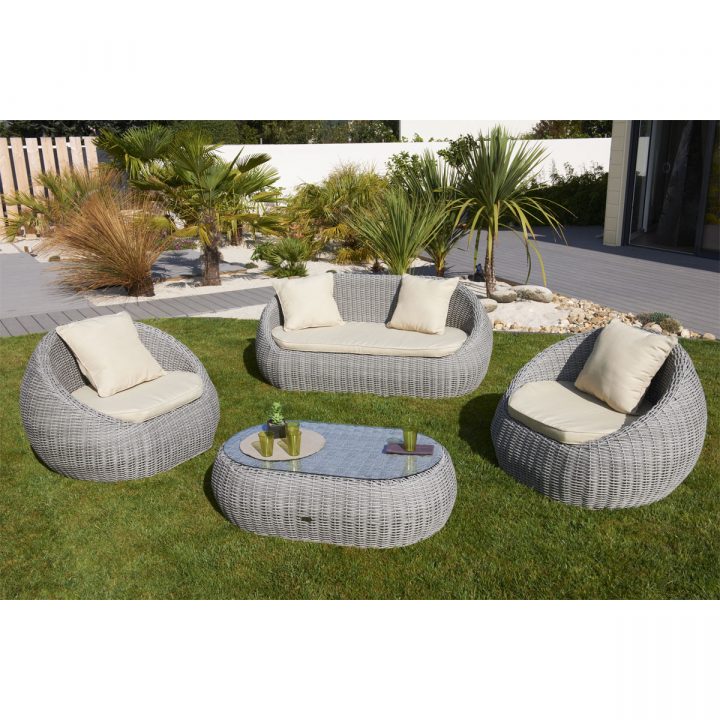 Salon De Jardin Resine Tressee Gris Pas Cher | Idées De avec Salon De Jardin Tresse Gris