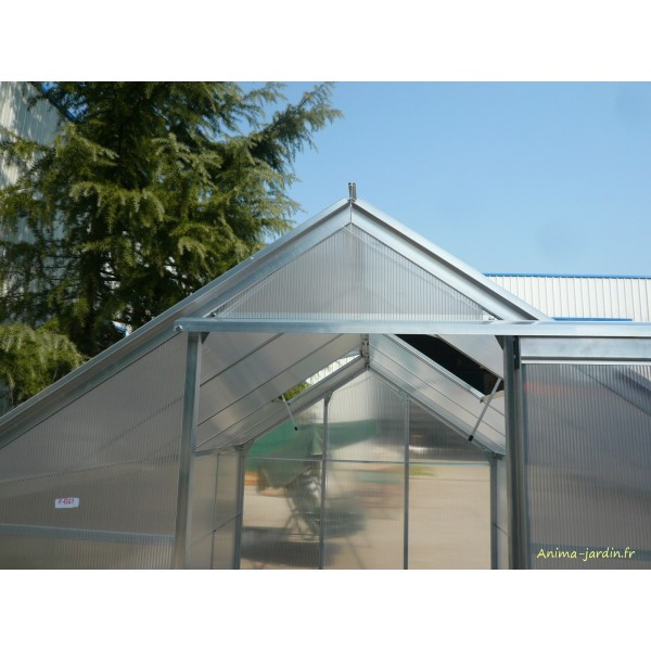 Serre De Jardin En Aluminium Et Polycarbonate, 5.92 M² concernant Serre De Jardin Pas Chere