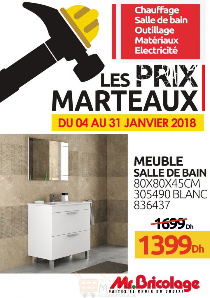 Soldes Mr Bricolage Maroc Meuble Salle De Bain 1399Dhs avec Meuble Salle De Bain Mr Bricolage