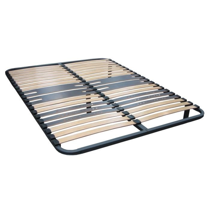 Sommier Cadre Lattes Morphologique 140 X 190 5 Pieds Achat dedans Sommier 2X70X190 Pliable