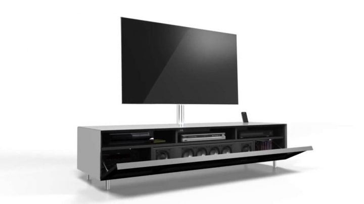 Spectral Scala 1101 Son Blanc concernant Meuble Tv Home Cinema Intégré