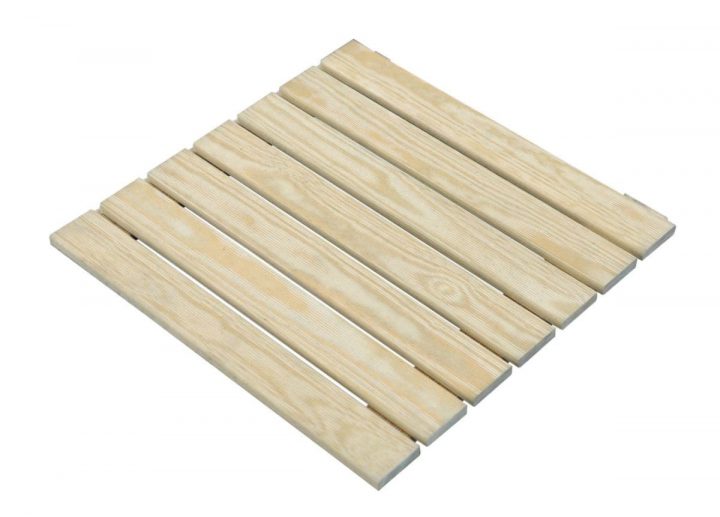 Stelmet – Caillebotis – Pin – Ton Naturel – 50X50 Cm | Point.p tout Caillebotis Bois