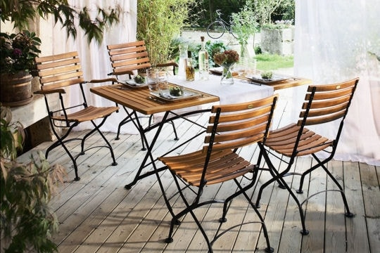 Table De Jardin Fer Et Bois encequiconcerne Intermarché Meubles De Jardin