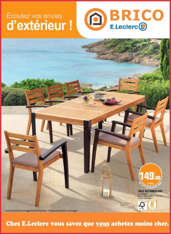 Table Et Chaise Jardin Leclerc – Veranda-Styledevie.fr avec Table De Jardin Magasin Leclerc