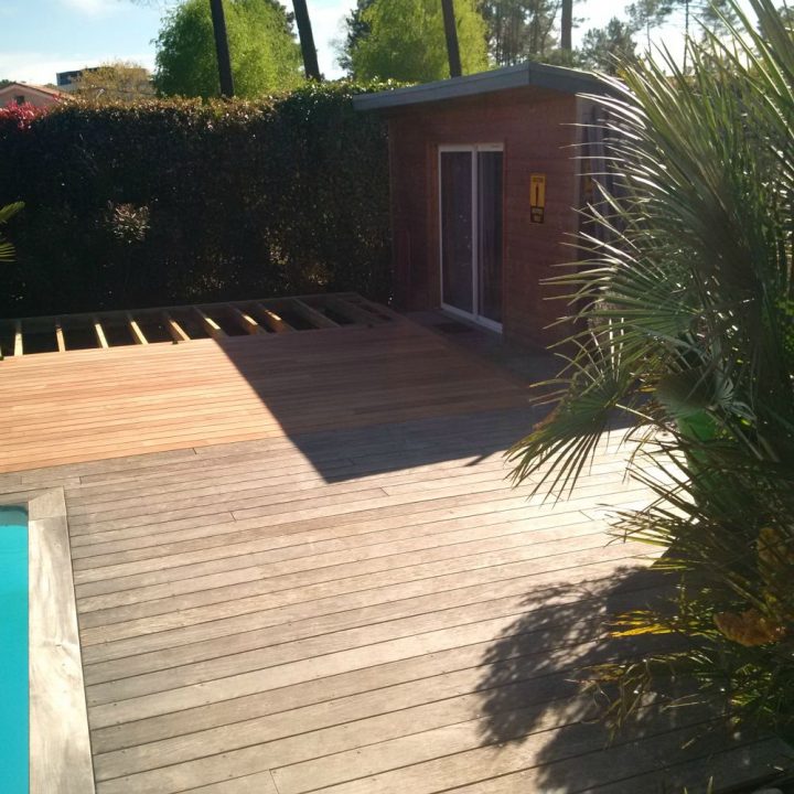 Terrasse Bois Exotique Cumaru | Artisan Charpente Menuiserie dedans Margelle Piscine Cumaru