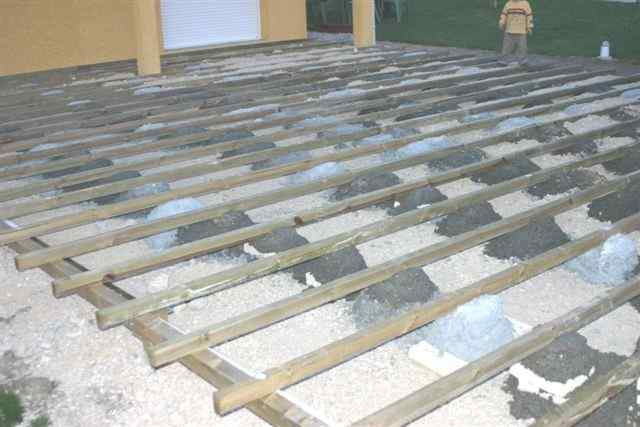 Terrasse Bois Sur Plots Beton – Nos Conseils encequiconcerne Dalle Terrasse Sur Plot Brico Depot