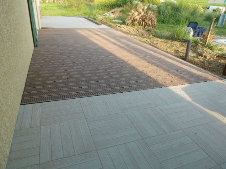 Terrasse Composite Et Carrelage destiné Terrasse Mixte Bois Et Carrelage