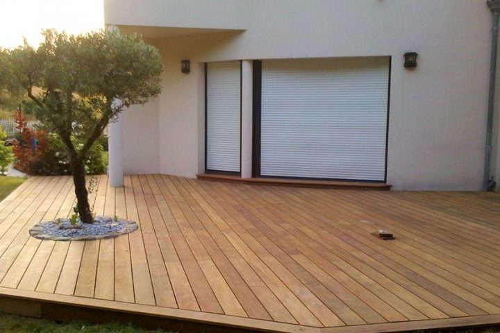 Terrasse En Bois Exotique Ipe En 2019 | Terrasse Jardin à Plancher Exterieur