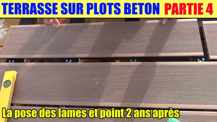 Terrasse En Bois Sur Plots Béton Armé – Lame Bois à Castorama Plots Beton Terrasse