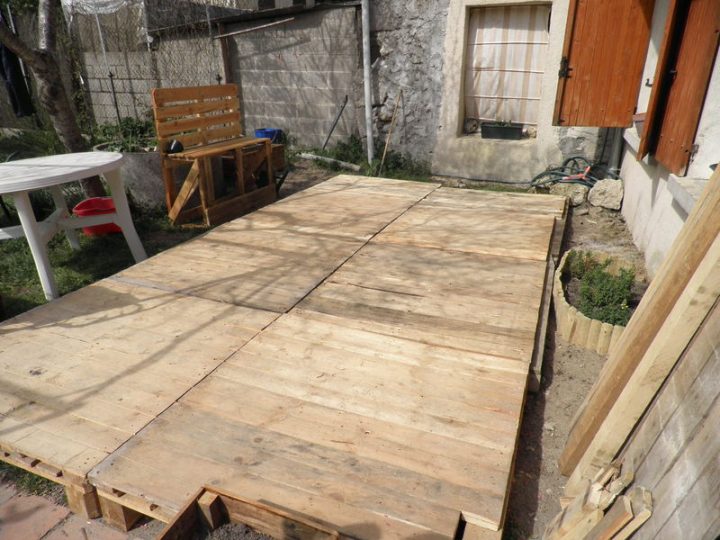 Terrasse En Palette – Photo De Le Bricolage – Notre Petite Vie serapportantà Terrasse En Palette