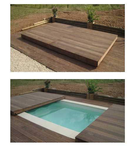 Terrasse Piscine Sur Rail pour Terrasse Mobile Stilys