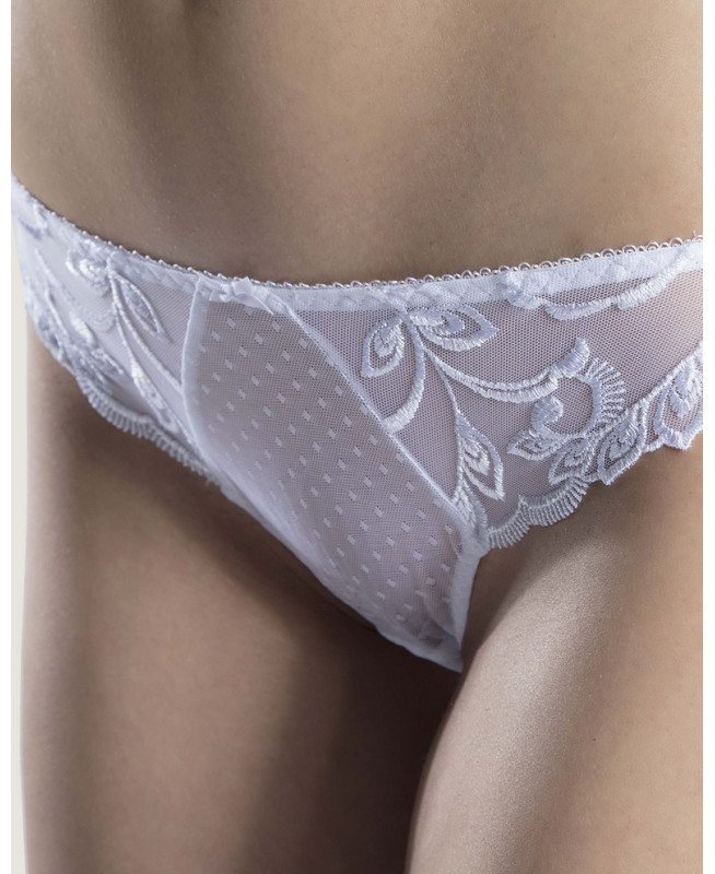 Thong Aubade Au Bal De Flore (White) destiné Aubade Jardin Des Délices