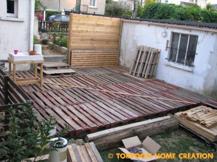 Torpoon Home Creation: Terrasse En Palettes Et Salon D'Été à Terrasse En Palette