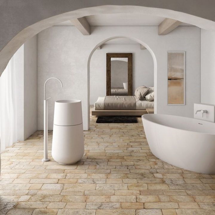 Totem Fs 21 | Baignoire Sur Pied, Salle De Bain Design avec Luciani Materiaux