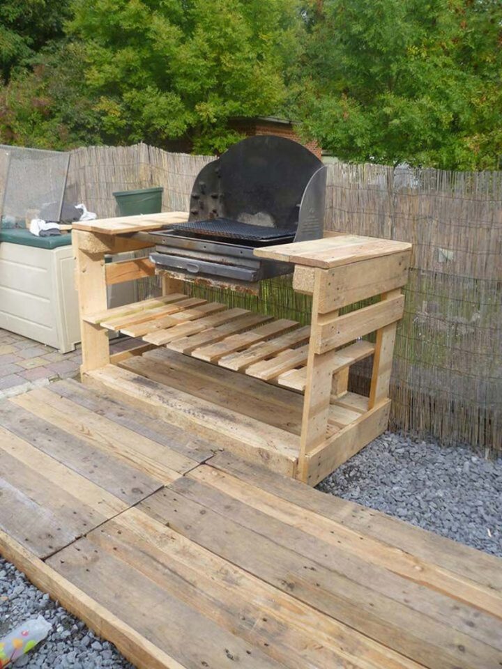 Un Barbecue Avec Des Palettes? | Construire Un Barbecue intérieur Meuble Plancha En Palette