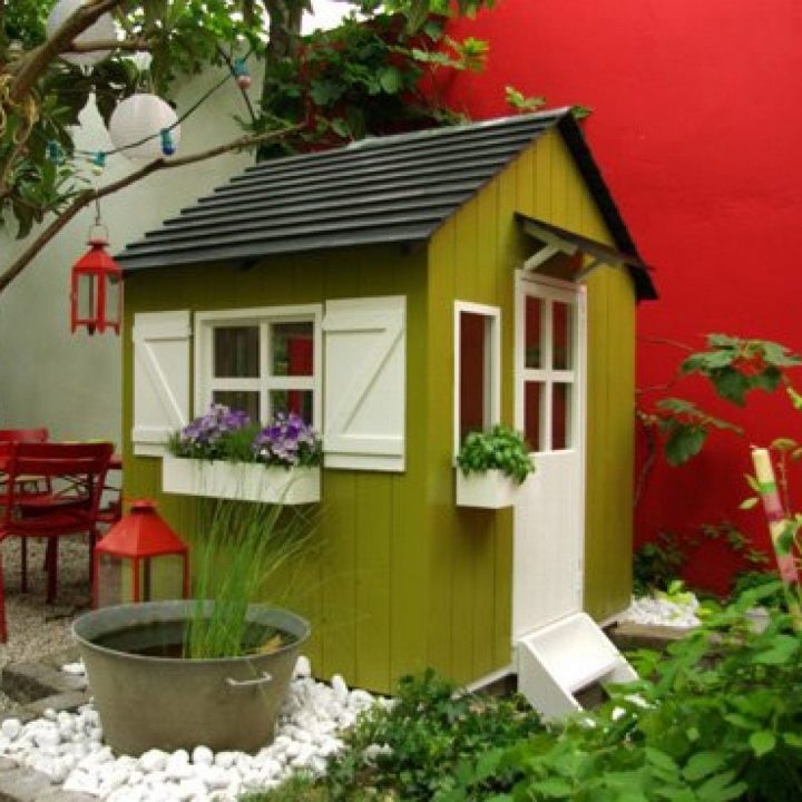 Une Cabane Pour Enfant Au Style Nordique | Cabane Enfant destiné Maison De Jardin Pour Enfant