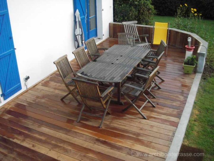 Véranda Et Plancher Terrasse Bois Exotique Intérieur Et serapportantà Plancher Bois Terrasse Exterieur