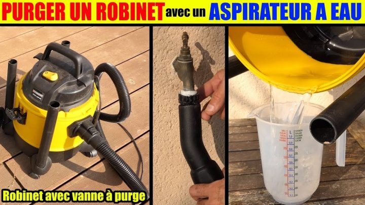 Vidanger Un Robinet Exterieur + Aspirateur À Eau Parkside Pnts 1300 Lidl  Vanne D’Arrêt Avec Purge avec Purger Robinet Extérieur