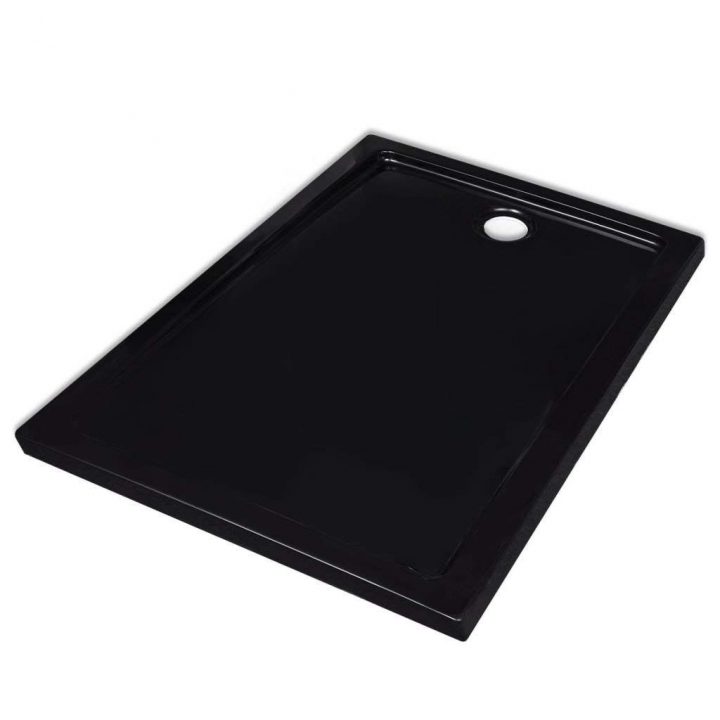 Vidaxl Receveur De Douche Abs Rectangulaire Noir 70 X 90 Cm encequiconcerne Receveur De Douche 70X90