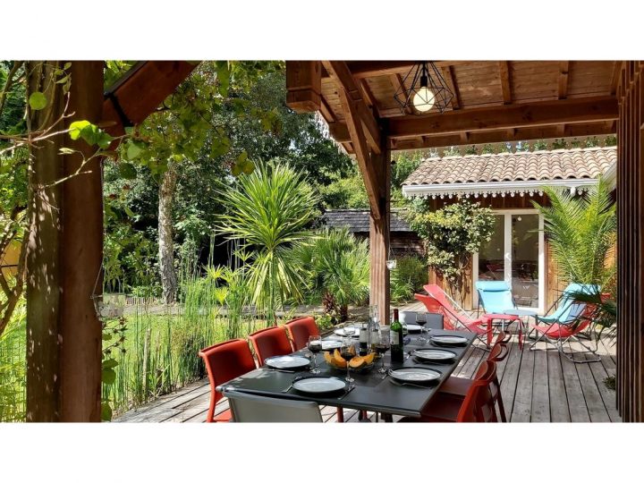 Villa Bois À Taussat Au Cœur Du Bassin D'arcachon, Lanton intérieur Chambre D Hote Bassin D Arcachon