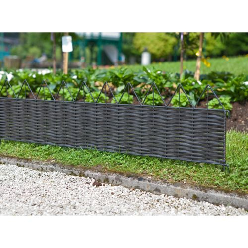 Windhager – Bordure De Jardin En Résine Tressée Et Métal encequiconcerne Bordure Metal Pour Jardin