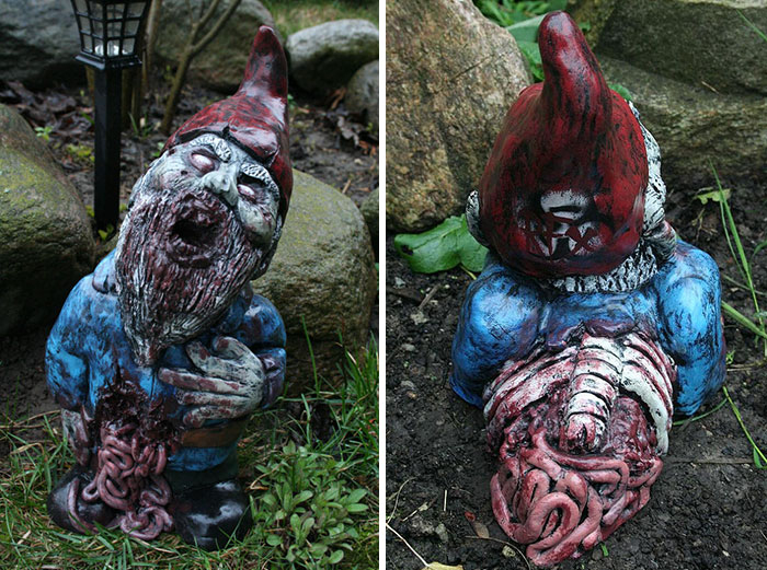 Zombie Gnomes, Des Nains De Jardin Façon The Walking Dead tout Nain De Jardin Zombie